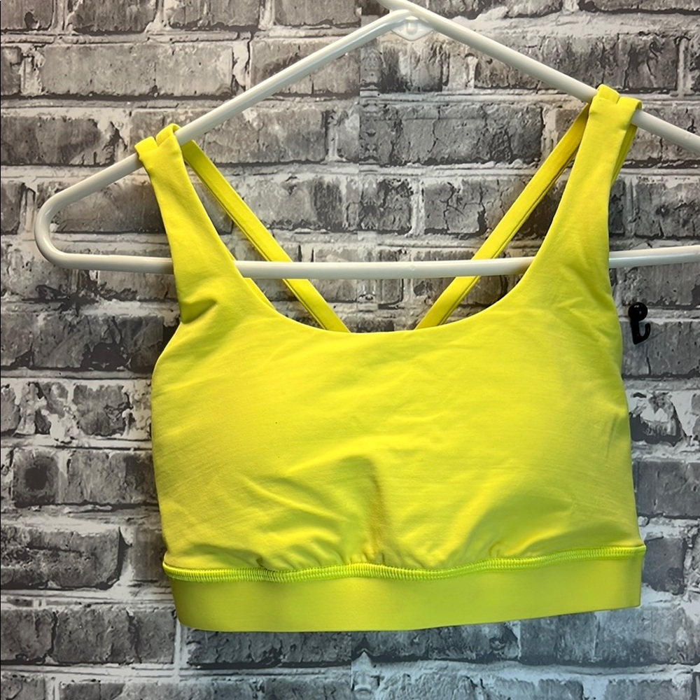 lululemon athletica Yellow Cross-Back Sports Bra - Picture 4 of 8